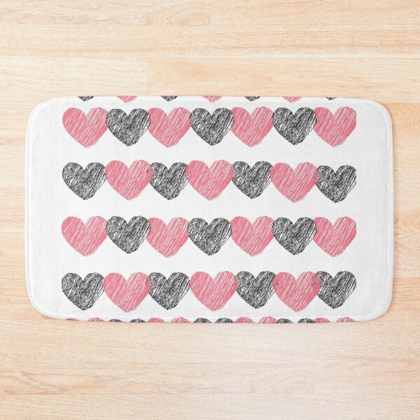 Item preview, Gray and Pink Hearts designed and sold by GeoTeasters.