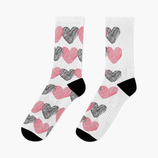 Item preview, Gray and Pink Hearts designed and sold by GeoTeasters.