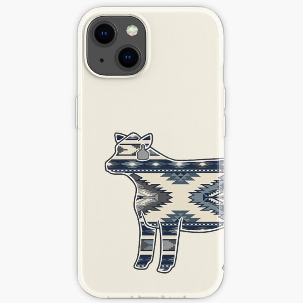 Blue Western Heifer iPhone Soft Case