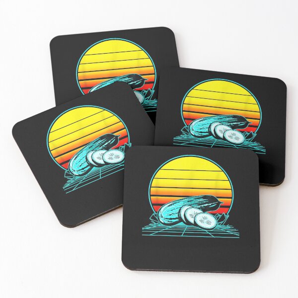 Item preview, Retro Vintage Sunset Cucumber  designed and sold by avareid3.