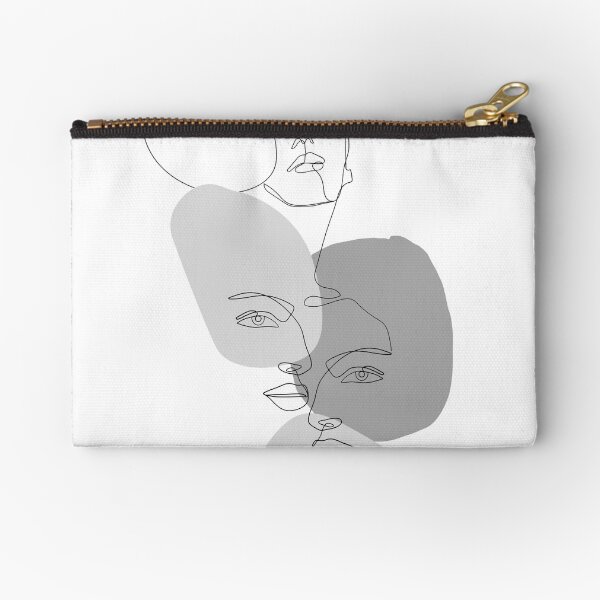 Minimal Artline with Grey Zipper Pouch