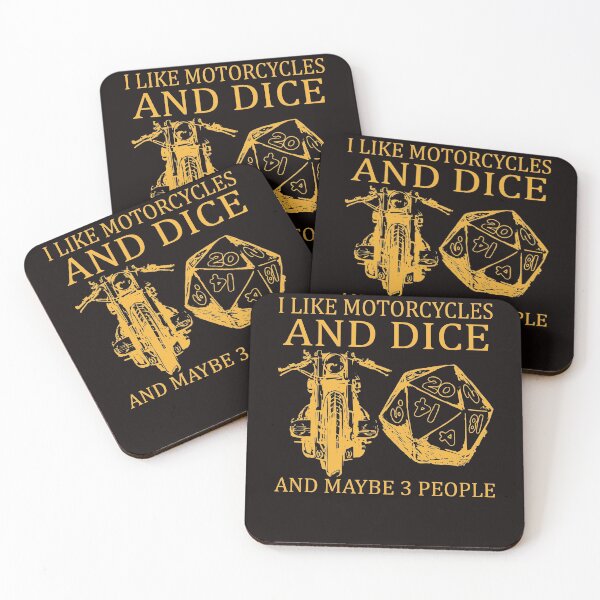 Item preview, I Like Motorcycles And Dice And May Be 3 People designed and sold by BiancaMoss51.