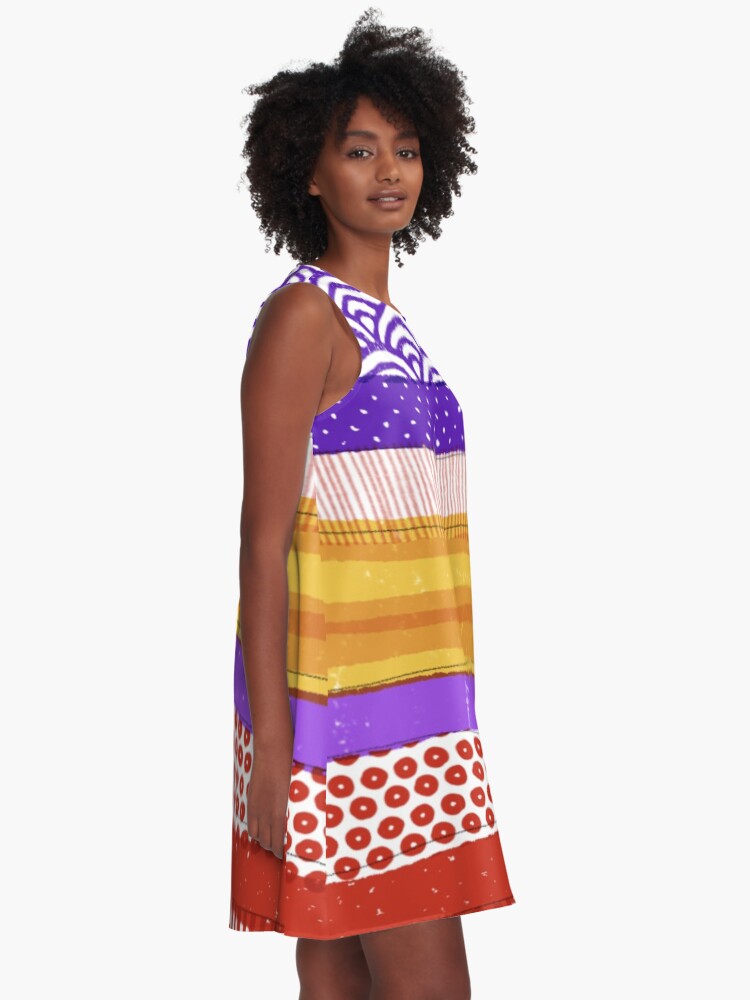 Alternate view of Geology Lesson A-Line Dress