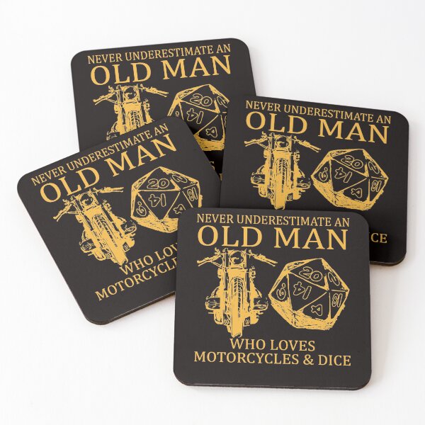 Item preview, Never Underestimate An Old Man Who Loves Motorcycles And Dice designed and sold by BiancaMoss51.