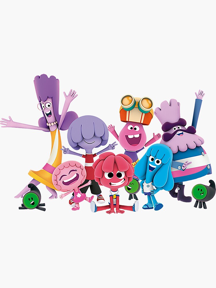 "Jelly Jam all characters" Sticker by mansutti Redbubble