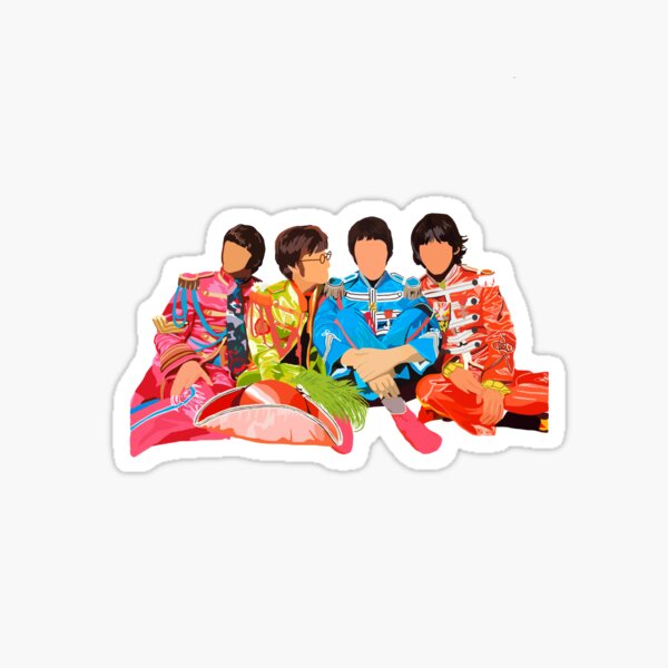 Beatles Sgt Peppers Lonley Hearts Club Band Sticker