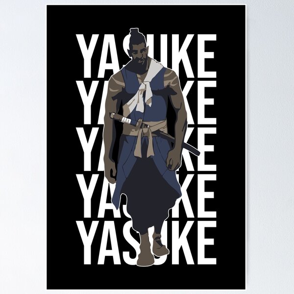 Samurai Afro Black Yasuke Sengoku Warrior Ronin Anime Fan Poster