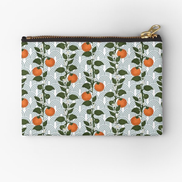 Tangerine Paper Zipper Pouch