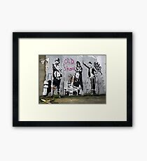 Banksy, Old Skool, London Framed Print