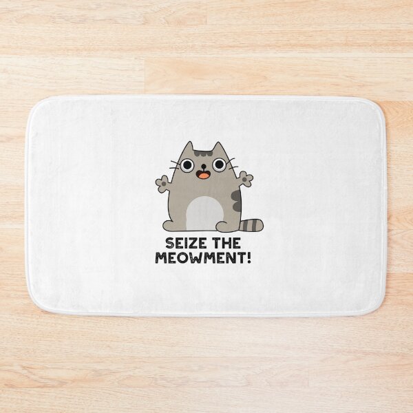 Aperçu de l'œuvre Seize The Meow-ment Positive Cat Puns créée et vendue par punnybone.