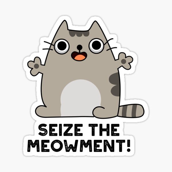 Cat Vinyl Stickers - Fun Cat Puns, Cute Cats, Fun Coffee Quotes – Zoee Xiao  Artworks