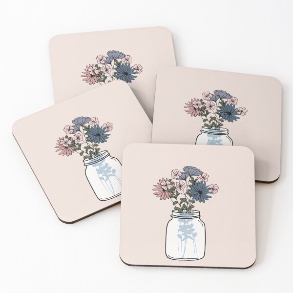 Item preview, Flowers in Mason Jar designed and sold by TheLoyalSpade.