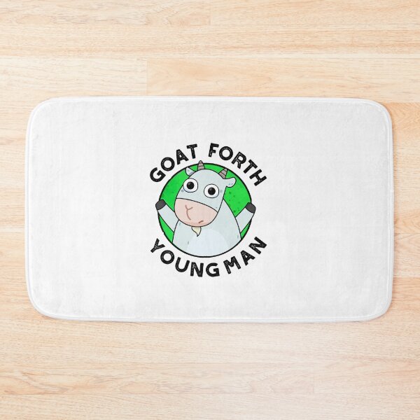 Item preview, Goat Forth Young Man Funny Animal Puns  designed and sold by punnybone.