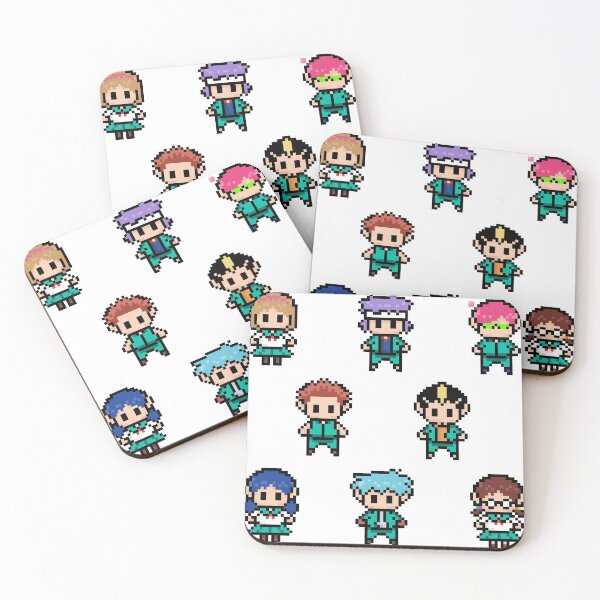 Item preview, Saiki K and Friends Characters Pixel Art designed and sold by AnnaYenardi.