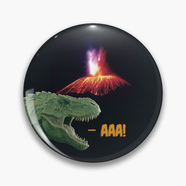 Item preview, Funny Dinosaur Screaming And Volcano designed and sold by H3designs.
