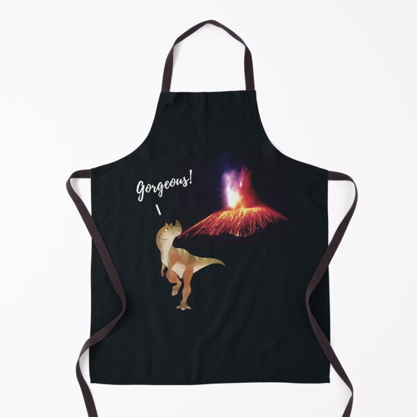 Item preview, Cute Funny Talking Dinosaur And Volcano designed and sold by H3designs.
