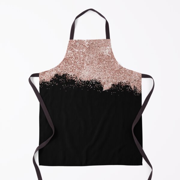 Item preview, Rose Gold Blush Dusty Pink Black Girly Glitter Dust designed and sold by idovedesign.