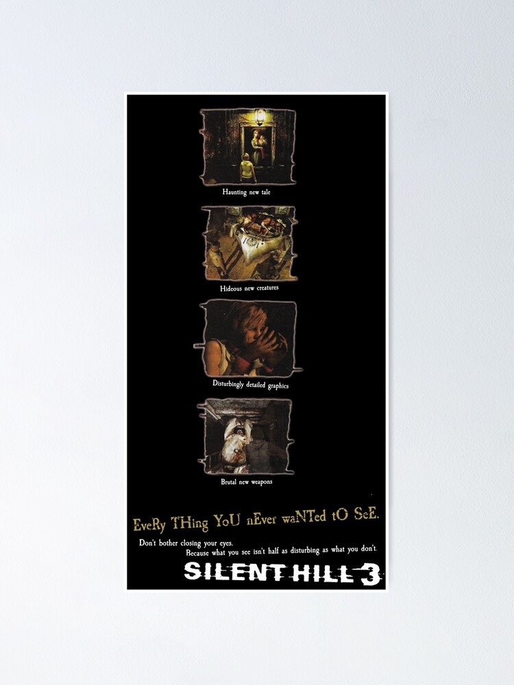 Custom Printed Silent Hill 3 Playstation 2 Manual Case & Case 