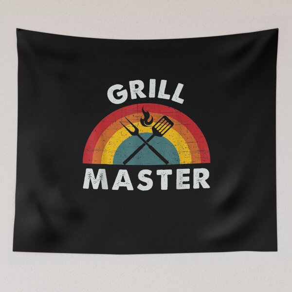 Item preview, Grill Master Funny Vintage Smoke BBQ Grilling Quote Dad Men designed and sold by Ferdynand.