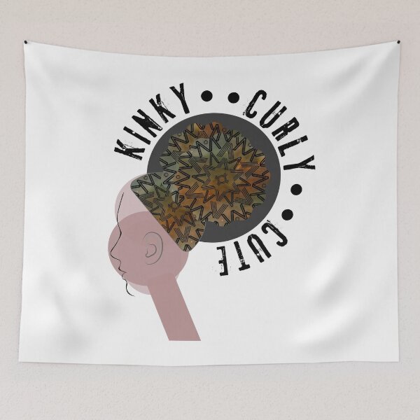 Item preview, Kinky Curly Cute Natural Hair  designed and sold by Designs By YL.