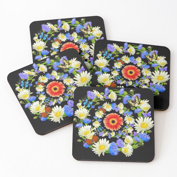 Item preview,  Beautiful Multicolors Flowers And Butterflies designed and sold by BhavyaBathla.