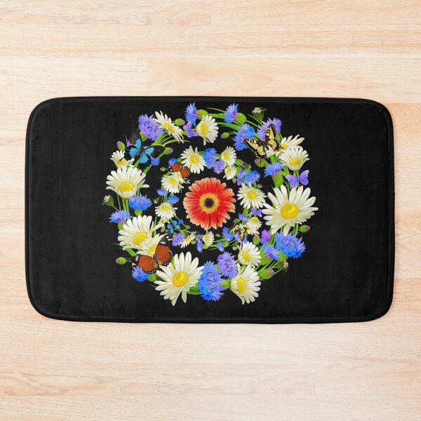 Item preview,  Beautiful Multicolors Flowers And Butterflies designed and sold by BhavyaBathla.