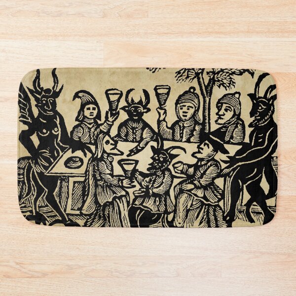 Item preview, Witches Sabbat vintage woodcut print designed and sold by monsterplanet.