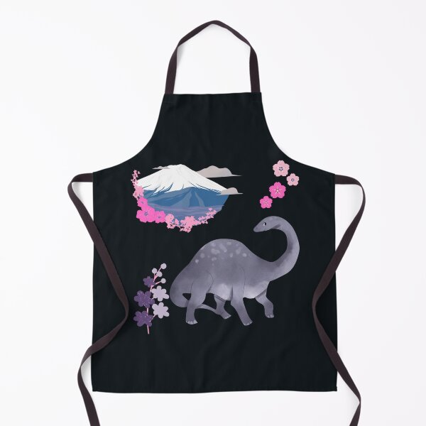 Item preview, Dinosaur And Volcano With Pretty Flowers designed and sold by H3designs.