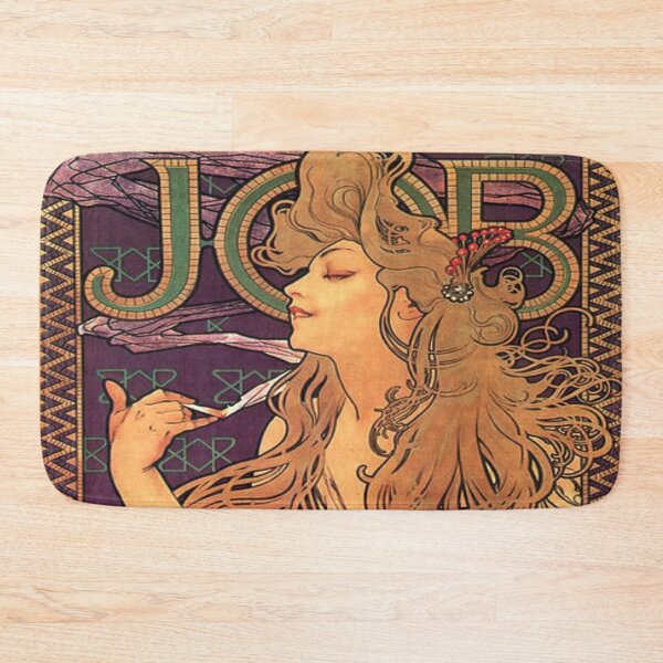 Item preview, Mucha Job 1898 - Vintage Job Cigarette Papers Poster Reproduction designed and sold by molamode.