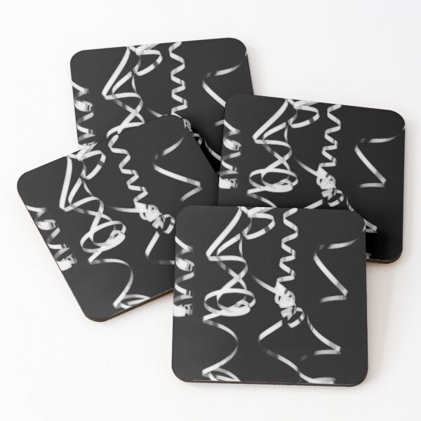 Item preview, Monochrome Silver and Black Party Ribbons designed and sold by TheSplitWindow.