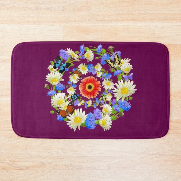 Item preview,  Beautiful Multicolors Flowers And Butterflies designed and sold by BhavyaBathla.