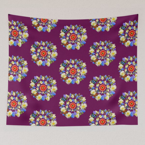 Item preview,  Beautiful Multicolors Flowers And Butterflies designed and sold by BhavyaBathla.