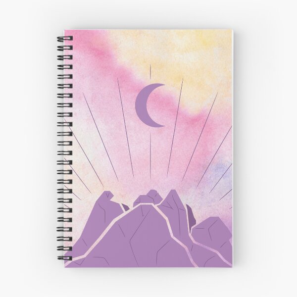 Item preview, Pastel Watercolor Mountain Range Moon designed and sold by Natasha Rolfe.