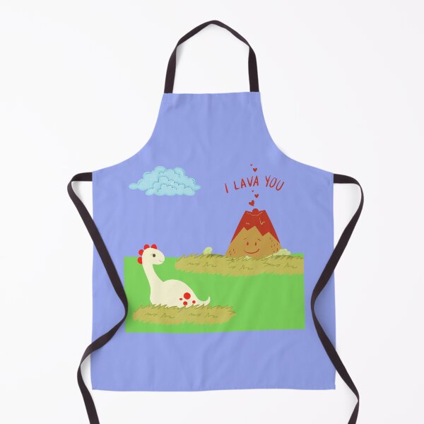 Item preview, Cute Funny Dinosaur And Volcano I Lava You designed and sold by H3designs.
