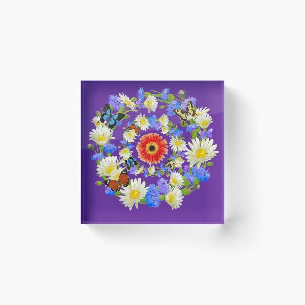 Item preview,   Beautiful Multicolors Flowers And Butterflies designed and sold by BhavyaBathla.