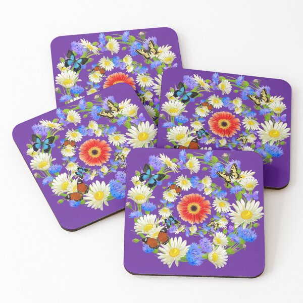 Item preview,   Beautiful Multicolors Flowers And Butterflies designed and sold by BhavyaBathla.