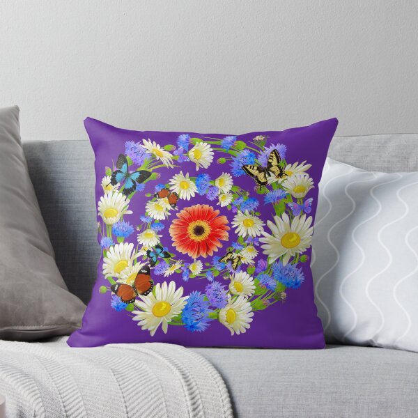 Item preview,   Beautiful Multicolors Flowers And Butterflies designed and sold by BhavyaBathla.