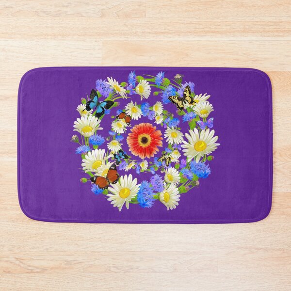 Item preview,   Beautiful Multicolors Flowers And Butterflies designed and sold by BhavyaBathla.
