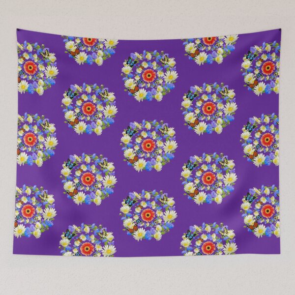 Item preview,   Beautiful Multicolors Flowers And Butterflies designed and sold by BhavyaBathla.