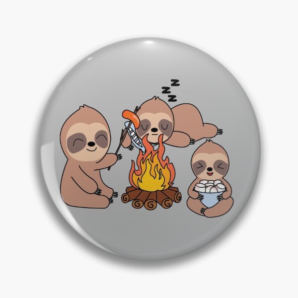 Item preview, Campfire Sloth designed and sold by YueHeng Creates ⭐⭐⭐⭐⭐.