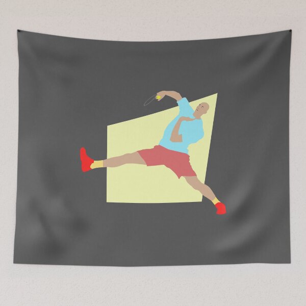 Item preview, Badminton Overhead Smash Illustration designed and sold by socozora.