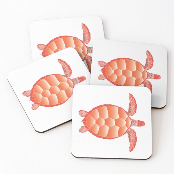 Item preview, Vibrant Orange Mosaic Sea Turtle designed and sold by KsbAesthetics.