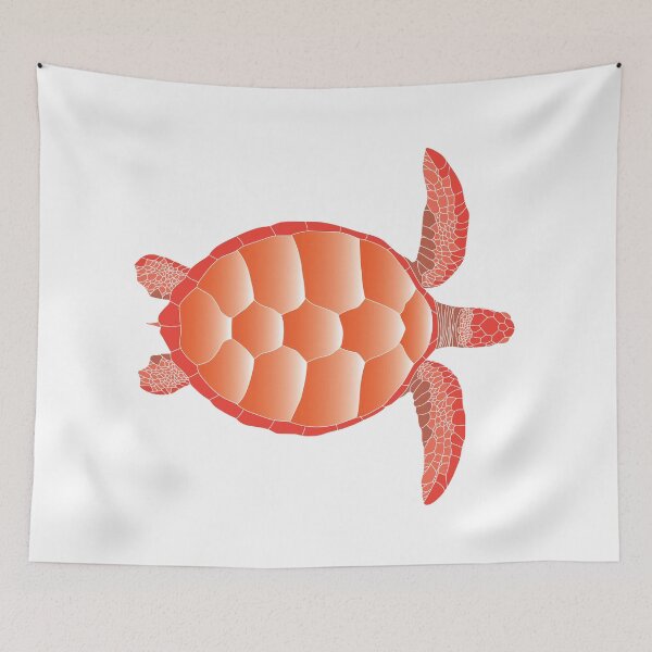 Item preview, Vibrant Orange Mosaic Sea Turtle designed and sold by KsbAesthetics.