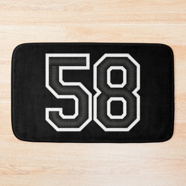 Item preview, 58 Black Jersey Sports Number fifty-eight Football 58 designed and sold by elhefe.