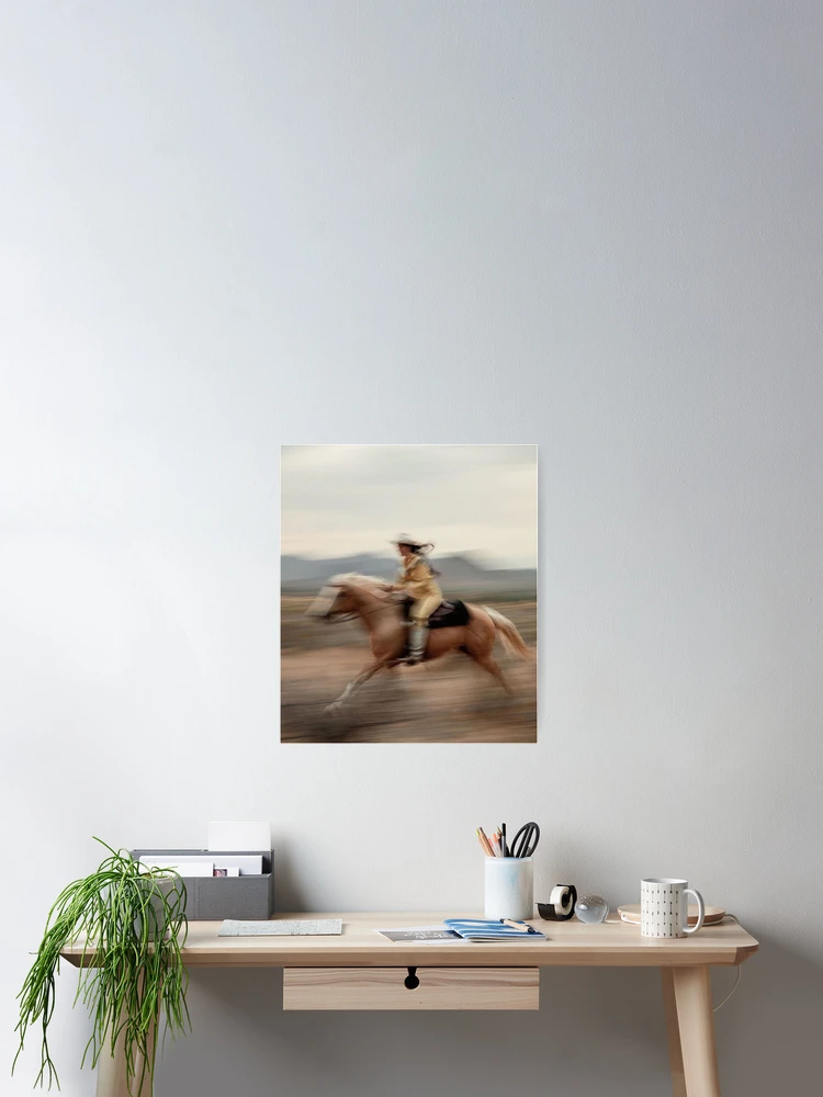 Thumbnail 2 of 3, Poster, HORSEBACK RIDE designed and sold by moodbubble.