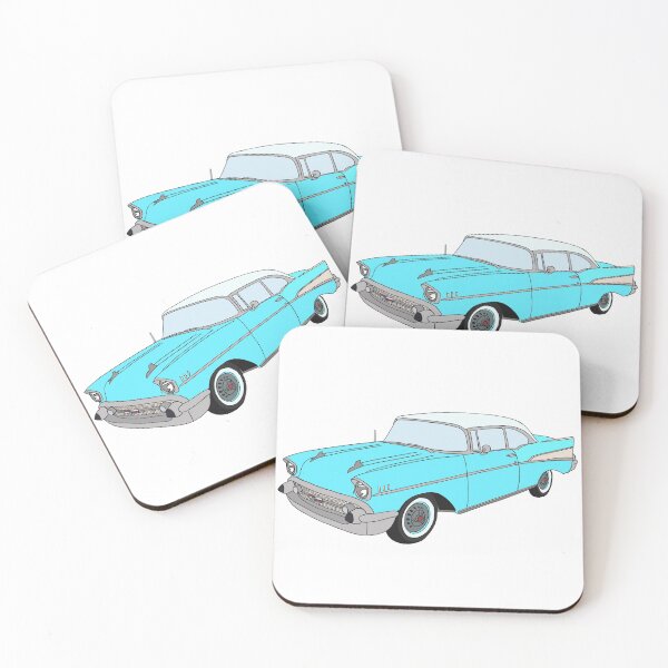 Item preview, Blue Retro Vintage Cadillac Convertible Print designed and sold by BlissTheory.