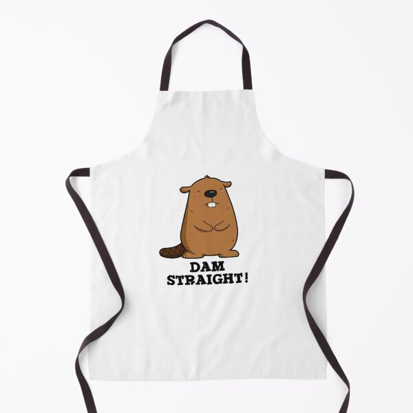 Item preview, Dam Straight Cute Sassy Beaver Pun designed and sold by punnybone.