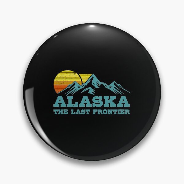 Item preview, Alaska The Last Frontier Vintage Mountains Sunset Souvenir Pullover Hoodie designed and sold by cpaddensil.