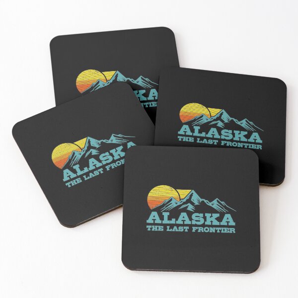 Item preview, Alaska The Last Frontier Vintage Mountains Sunset Souvenir Pullover Hoodie designed and sold by cpaddensil.