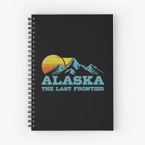 Item preview, Alaska The Last Frontier Vintage Mountains Sunset Souvenir Pullover Hoodie designed and sold by cpaddensil.